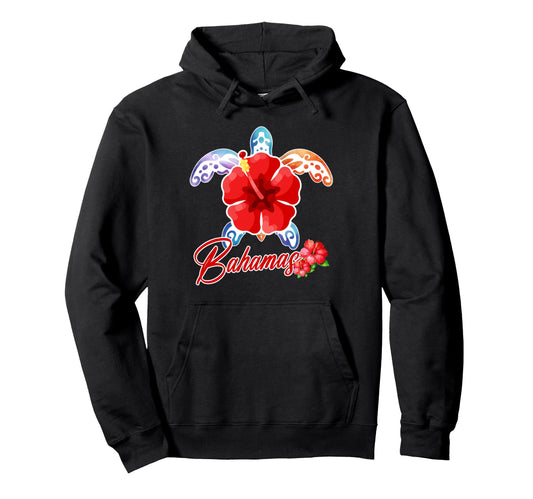 Bahamas Sea Turtle Tropical Bahamas Hoodie - Fun Novelty Design for Adults - T-Shirt, Sweatshirt, Hoodie