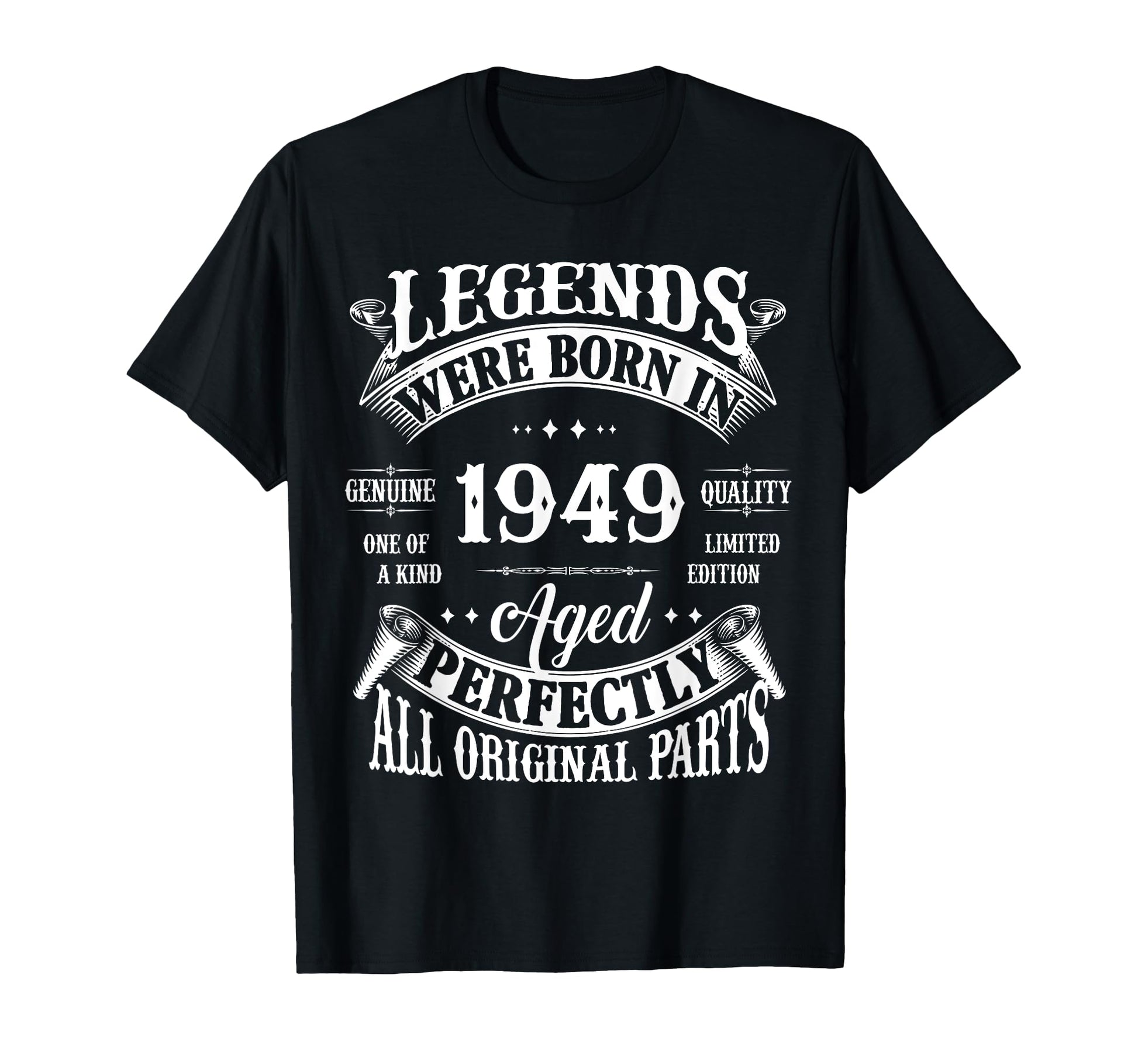 Legend Born 1949 75Th Birthday 75 Years T-Shirt - Unique Graphic Men Women - T-Shirt, Sweatshirt, Hoodie