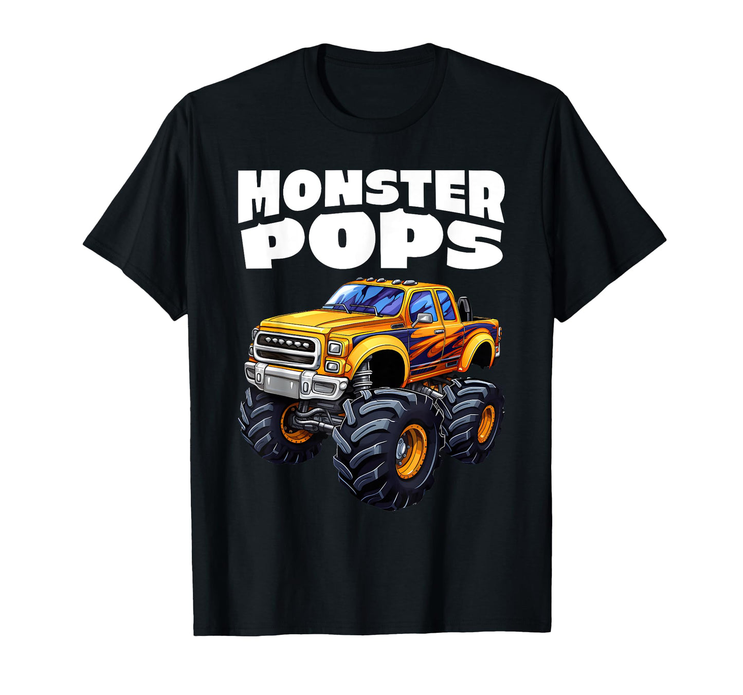 Monster Truck Pops Family Matching Fun T-Shirt - Unique Graphic Unisex - T-Shirt, Sweatshirt, Hoodie