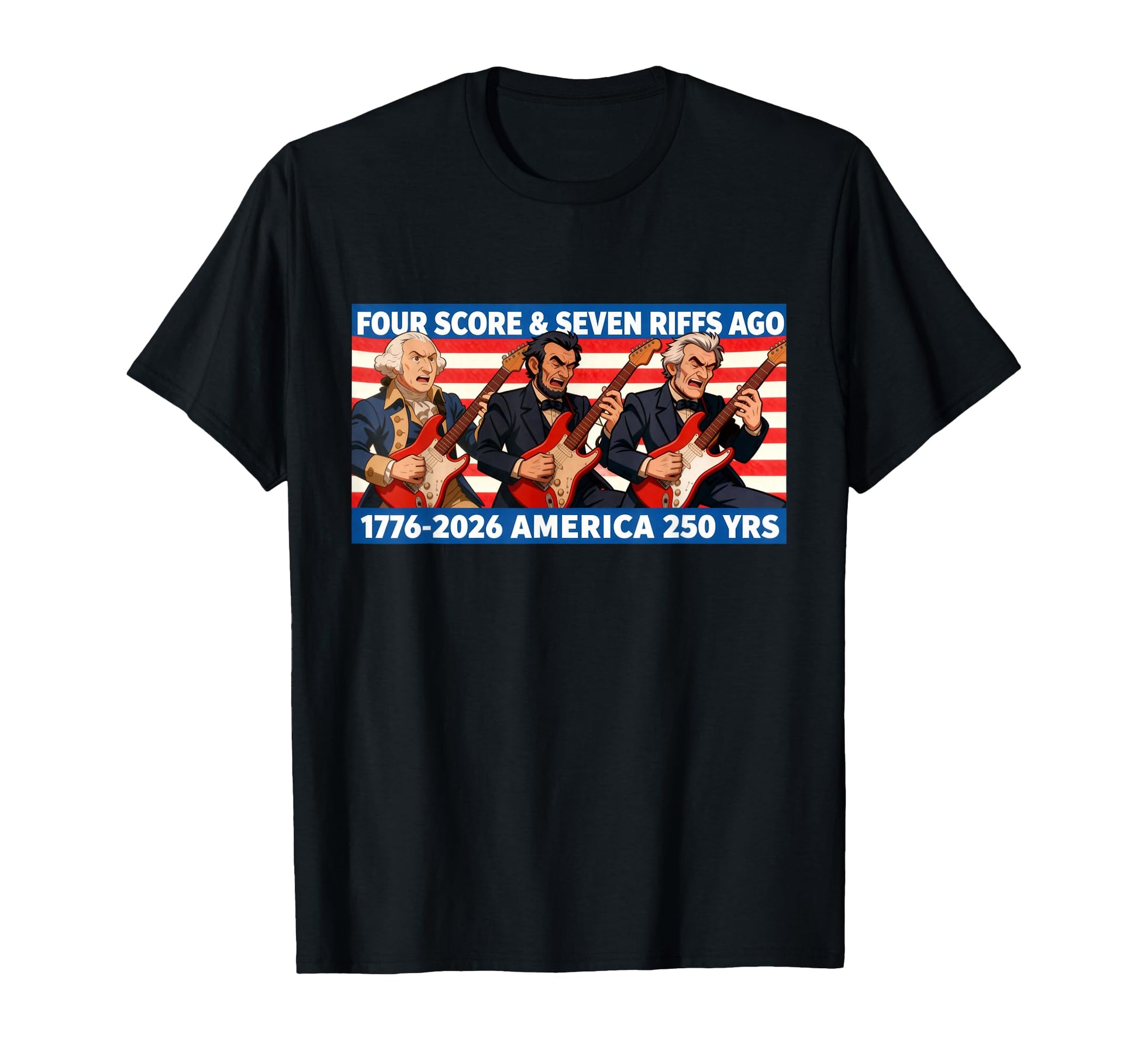 President Band Four Score 7 Riffs Ago T-Shirt - Custom Art Print Unisex - T-Shirt, Sweatshirt, Hoodie