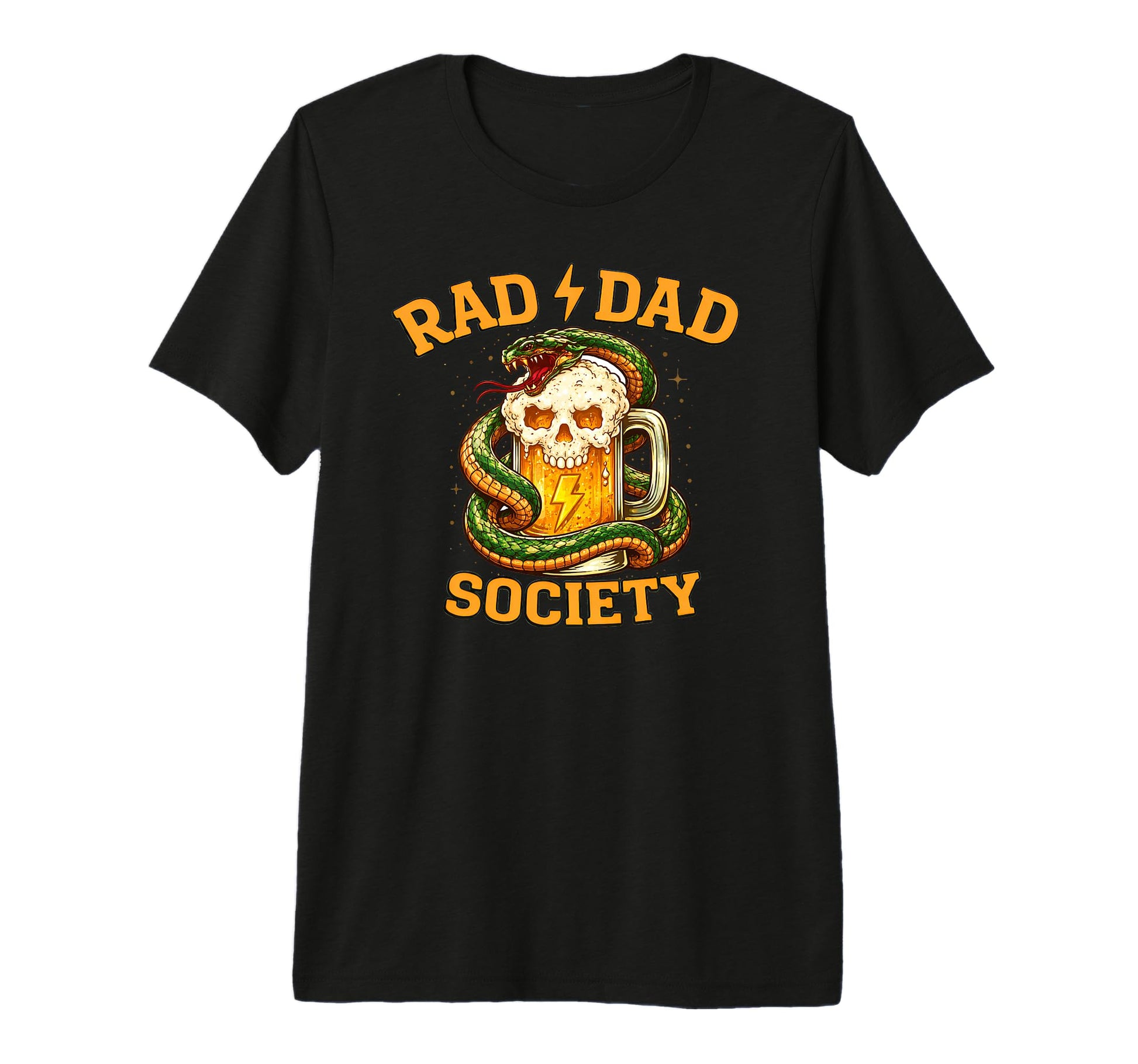 Beer Drinking Father Rad Dad Society T-Shirt - Trendy Graphic for Adults - T-Shirt, Sweatshirt, Hoodie