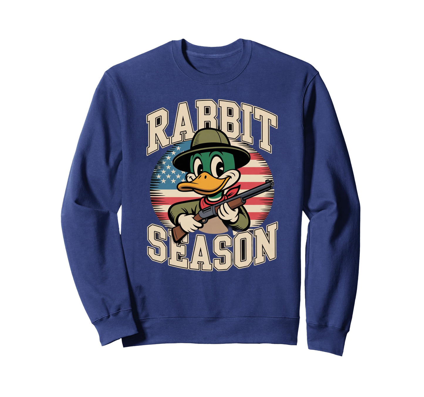 Rabbit Season Duck Hunter Funny Sweatshirt - Trendy Graphic Unisex - T-Shirt, Sweatshirt, Hoodie