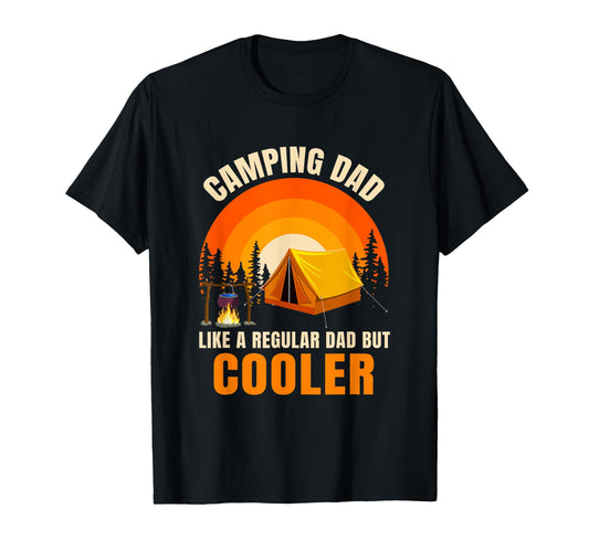 Camping Dad Adventure Father Outdoor T-Shirt - Unique Graphic Men Women - T-Shirt, Sweatshirt, Hoodie