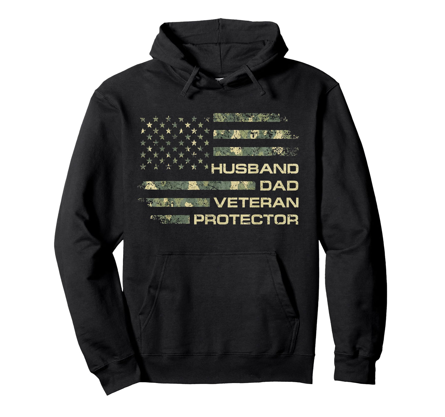 Husband Dad Veteran Protector Hoodie - Casual Everyday Wear for Adults - T-Shirt, Sweatshirt, Hoodie