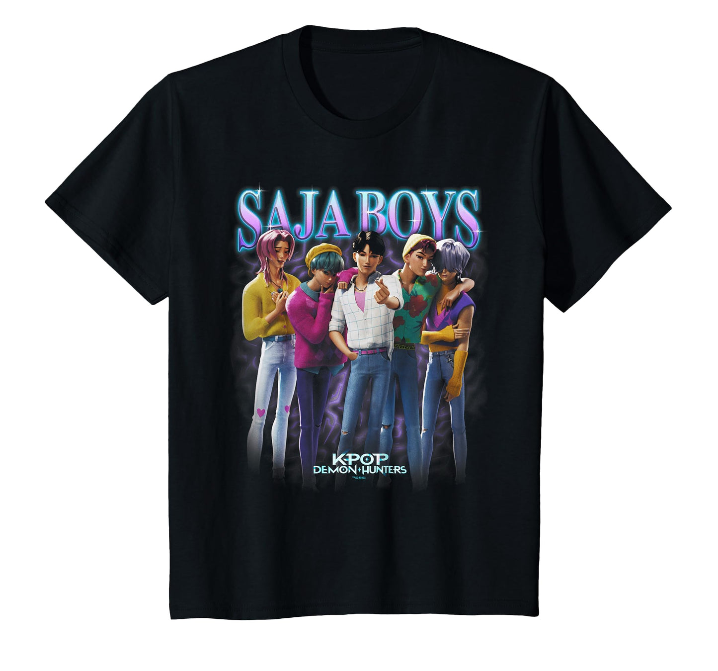 Kpop Demon Hunters Saja Heartthrob T-Shirt - Novelty Apparel Men Women - T-Shirt, Sweatshirt, Hoodie