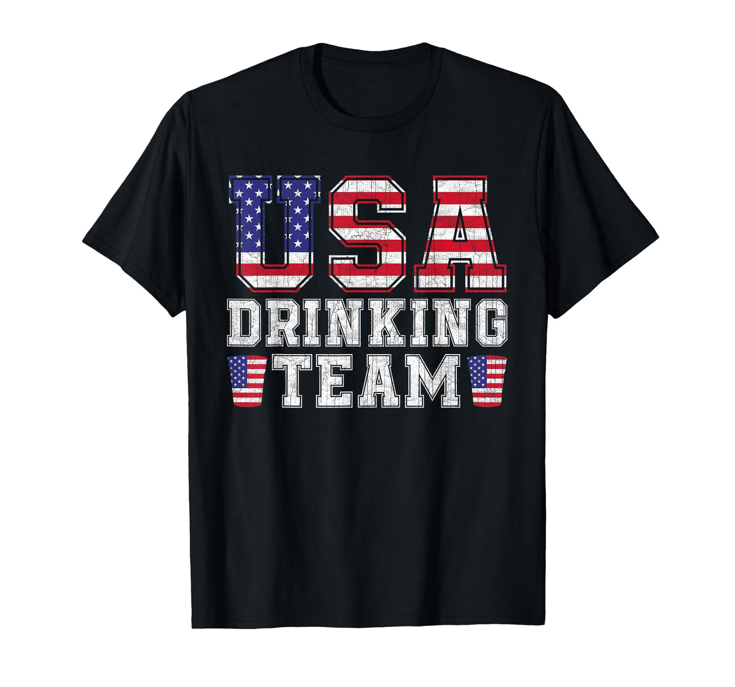 Usa Drinking Team Funny Drinking Beer T-Shirt - Fun Novelty Design Unisex - T-Shirt, Sweatshirt, Hoodie