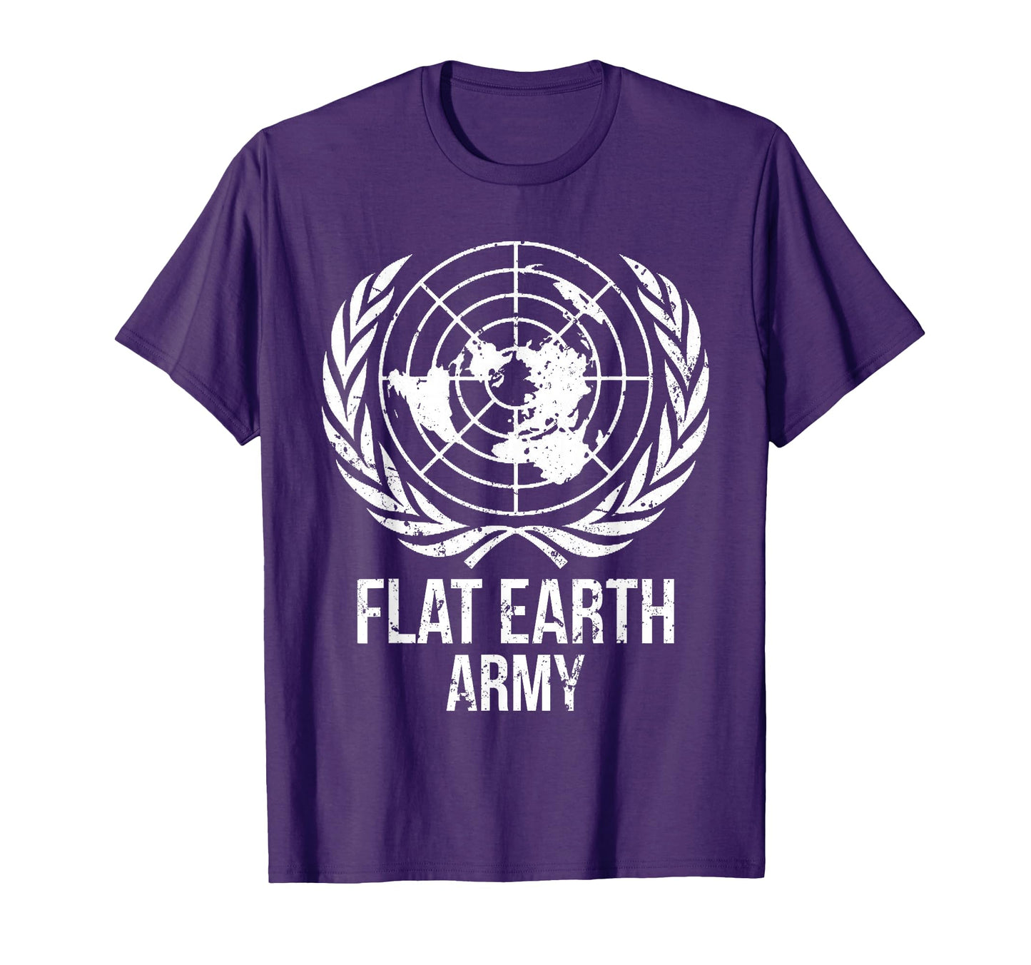 Flat Earth Army Planet Map Society T-Shirt - Casual Everyday Wear Unisex - T-Shirt, Sweatshirt, Hoodie