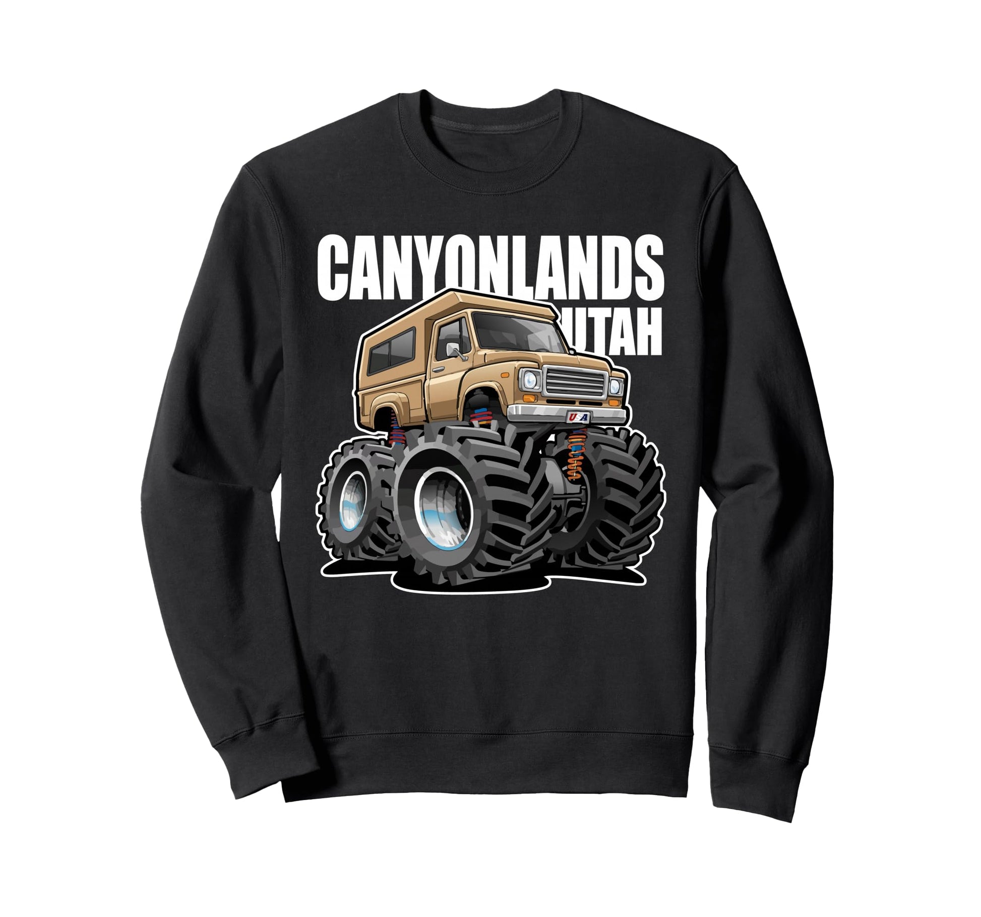 Canyonlands Utah Offroad 4X4 Pick Up Sweatshirt - Custom Art Print Unisex - T-Shirt, Sweatshirt, Hoodie