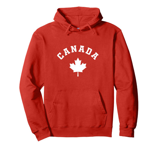 Canada Flag Canadian Vacation Fishing Hoodie - Novelty Apparel Unisex - T-Shirt, Sweatshirt, Hoodie