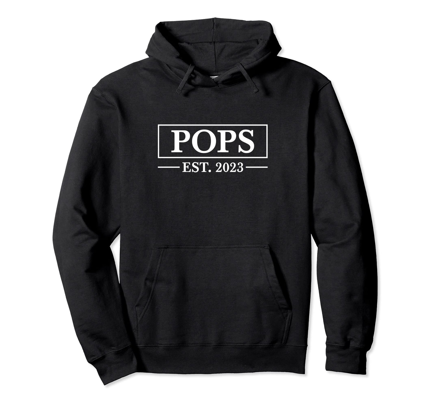 Pops Est 2023 Soon To Be Dad Pregnancy Hoodie - Trendy Graphic Men Women - T-Shirt, Sweatshirt, Hoodie