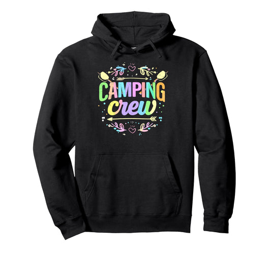 Camping Crew Group Matching Funny Hiking Hoodie - Aesthetic Graphic Unisex - T-Shirt, Sweatshirt, Hoodie