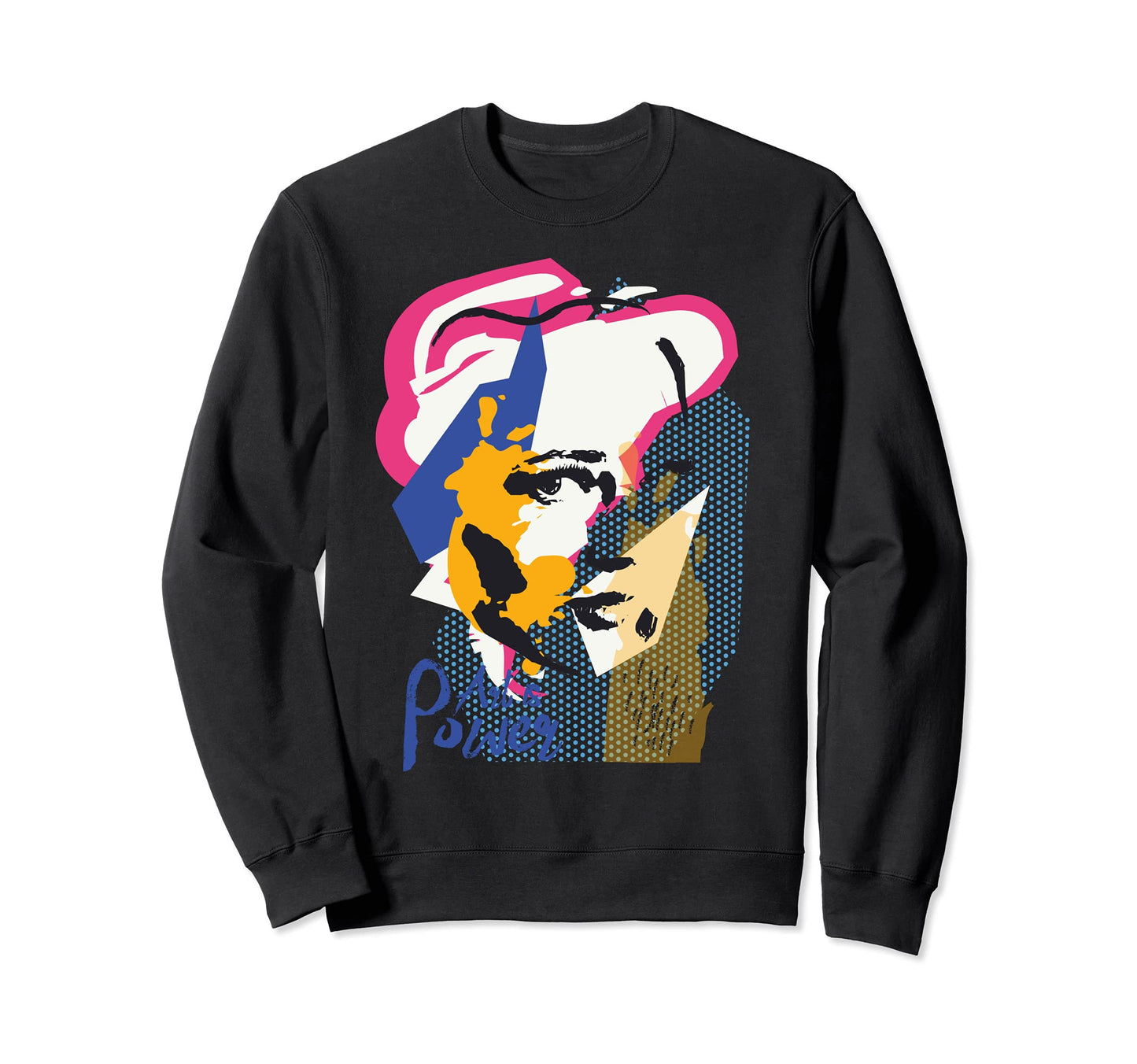 Pop Art 60S Love Face Portrait Sweatshirt - Trendy Graphic Men Women - T-Shirt, Sweatshirt, Hoodie