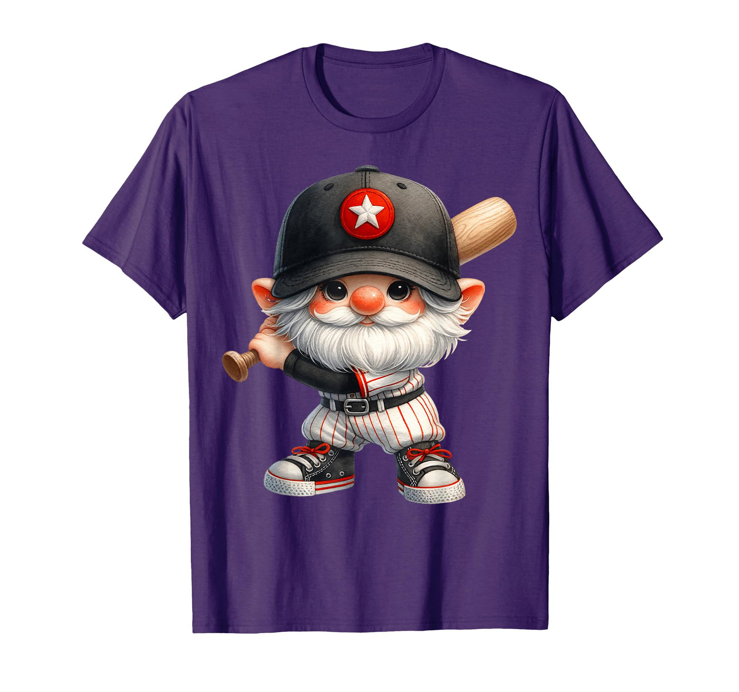 Baseball Dad Gnome Baseball Bat Grandpa T-Shirt - Trendy Graphic Men Women - T-Shirt, Sweatshirt, Hoodie