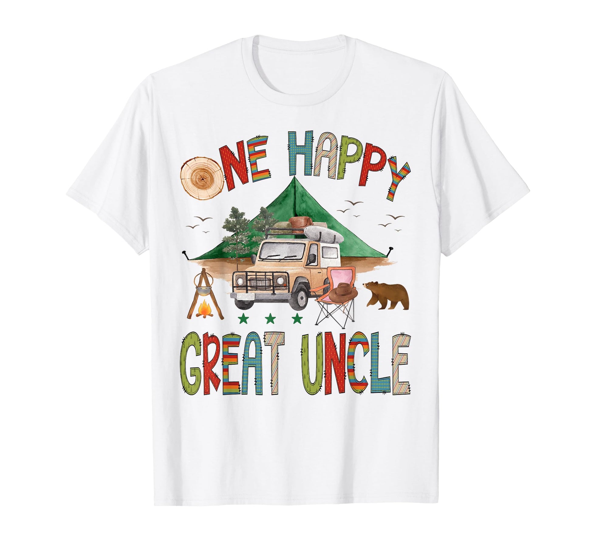 One Happy Great Uncle Camper 1St T-Shirt - Streetwear Style for Adults - T-Shirt, Sweatshirt, Hoodie
