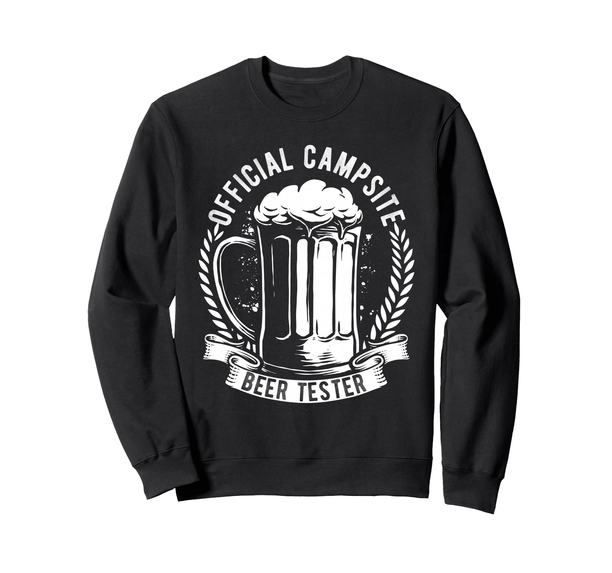 Campsite Beer Tester Sweatshirt - Minimalist Print for Adults - T-Shirt, Sweatshirt, Hoodie