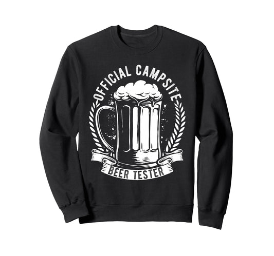 Campsite Beer Tester Sweatshirt - Minimalist Print for Adults - T-Shirt, Sweatshirt, Hoodie