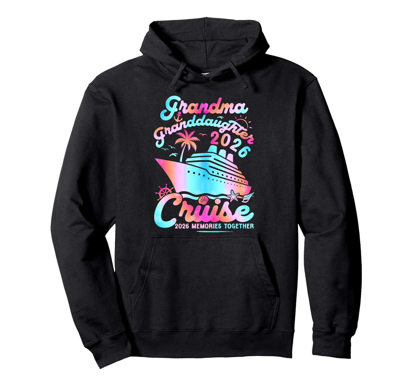 Grandma Granddaughter Cruise 2026 Hoodie - Minimalist Print Men Women - T-Shirt, Sweatshirt, Hoodie