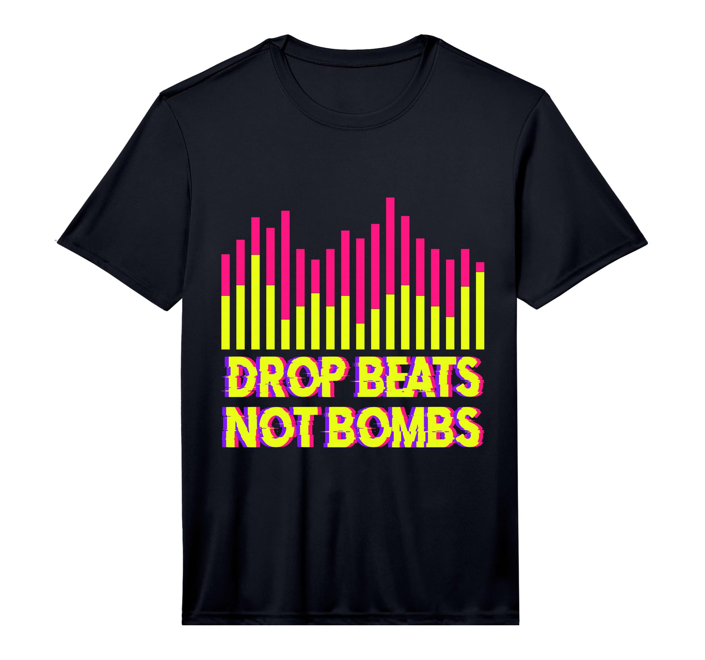 Mens Drop Beats Not Bombs Audio T-Shirt - Aesthetic Graphic Men Women - T-Shirt, Sweatshirt, Hoodie