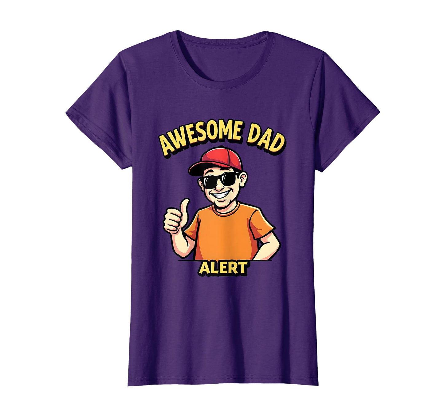 Awesome Dad Alert Rad Dad T-Shirt - Fun Novelty Design for Adults - T-Shirt, Sweatshirt, Hoodie