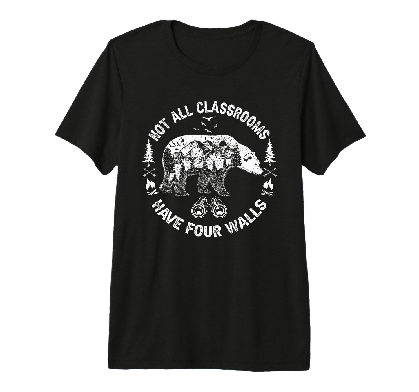 Not All Classrooms Have Four Walls T-Shirt - Unique Graphic for Adults - T-Shirt, Sweatshirt, Hoodie