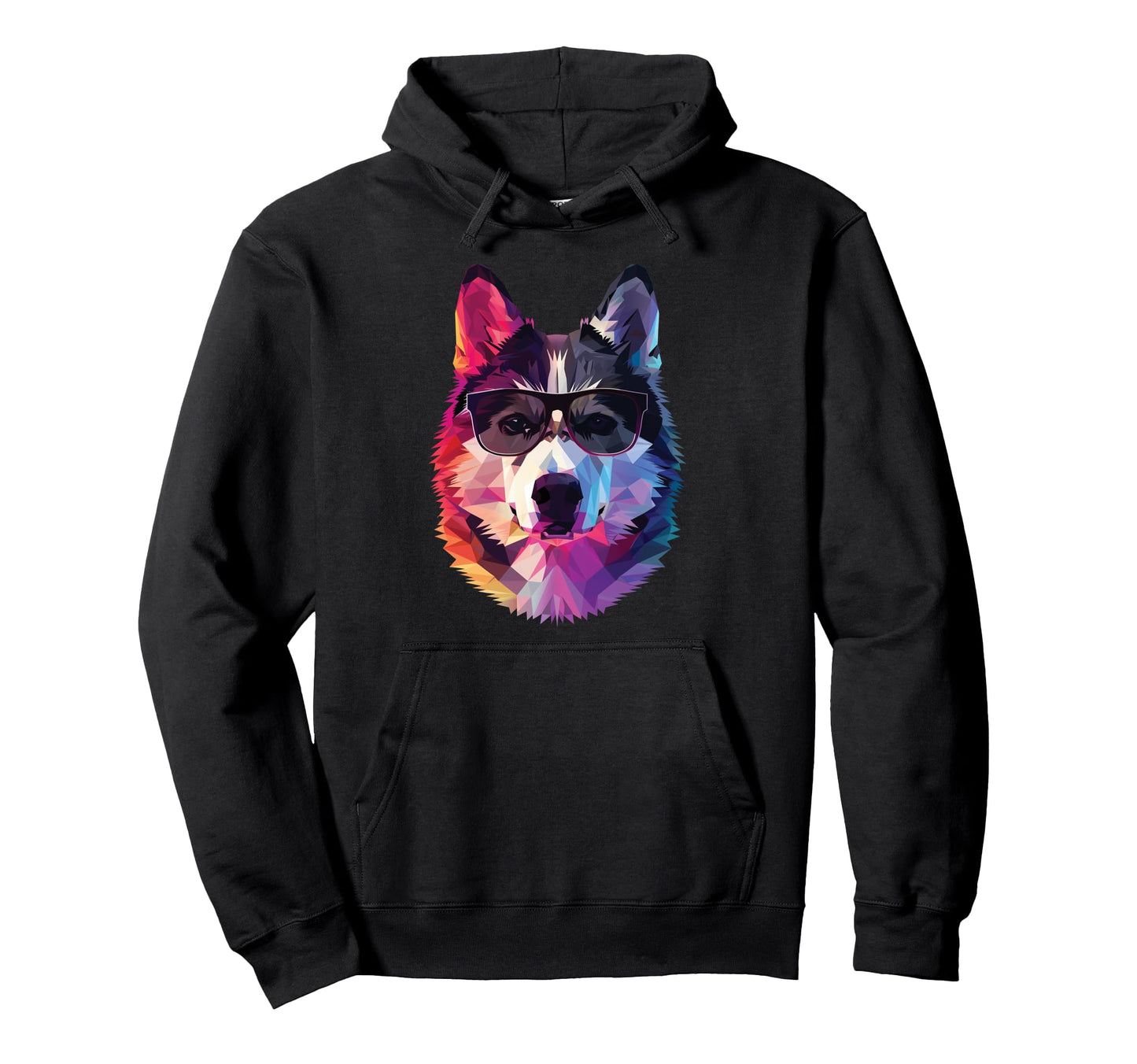 Dog Dad Mom Sunglasses Siberian Husky Hoodie - Fun Novelty Design Men Women - T-Shirt, Sweatshirt, Hoodie