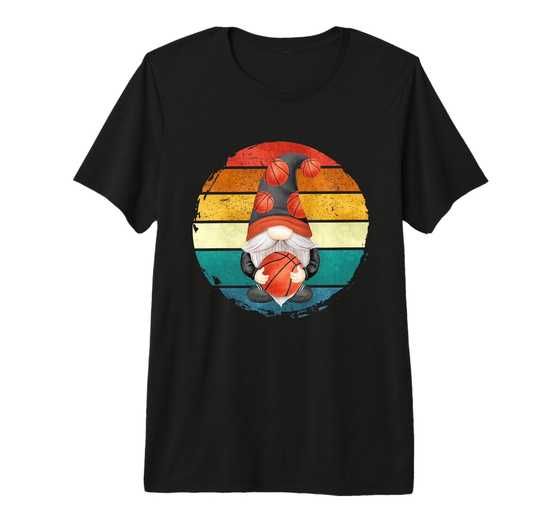 Funny Basketball Gnome Mom T-Shirt - Fun Novelty Design for Adults - T-Shirt, Sweatshirt, Hoodie