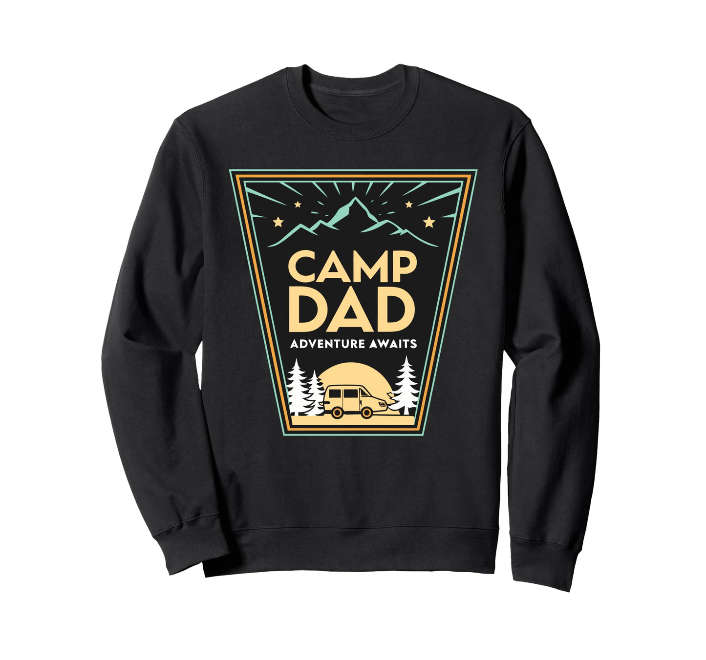 Outdoor Dad Adventure Awaits Sweatshirt - Fun Novelty Design Men Women - T-Shirt, Sweatshirt, Hoodie
