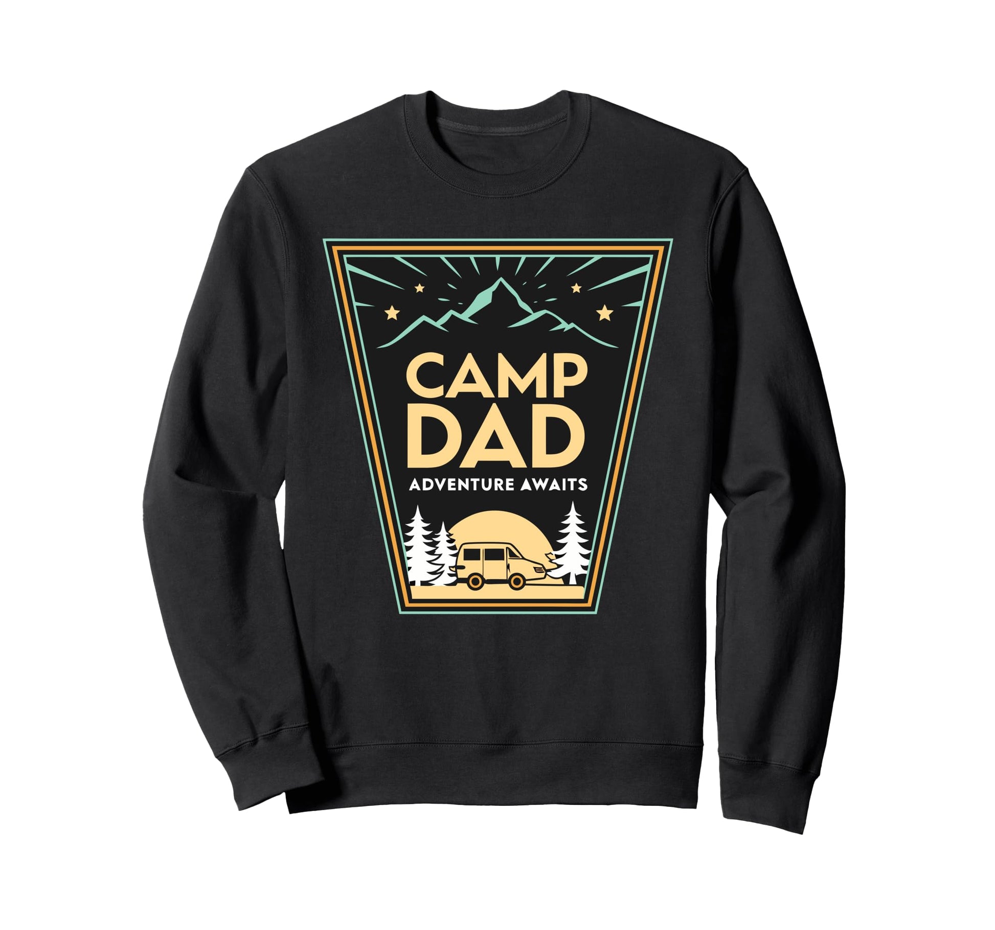 Outdoor Dad Adventure Awaits Sweatshirt - Fun Novelty Design Men Women - T-Shirt, Sweatshirt, Hoodie