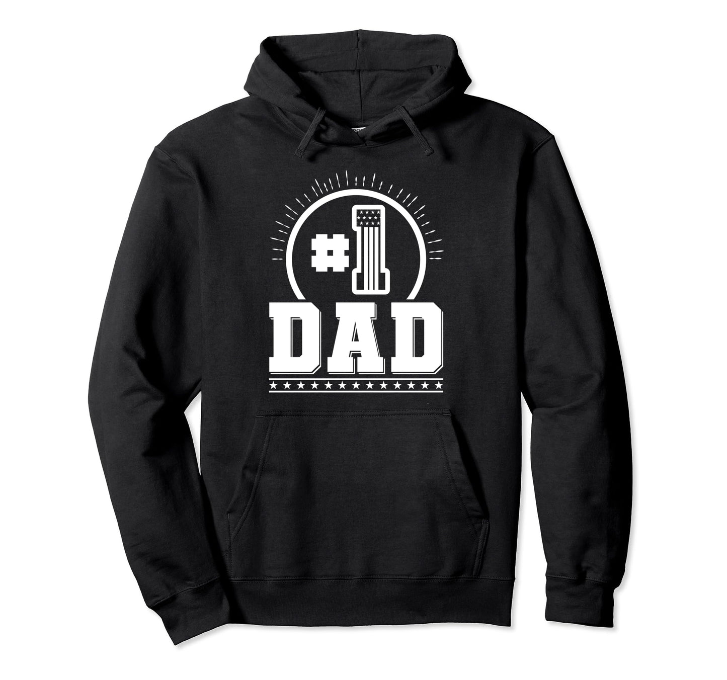 Number 1 Dad Fathers Day Nr One Daddy Hoodie - Unique Graphic Men Women - T-Shirt, Sweatshirt, Hoodie