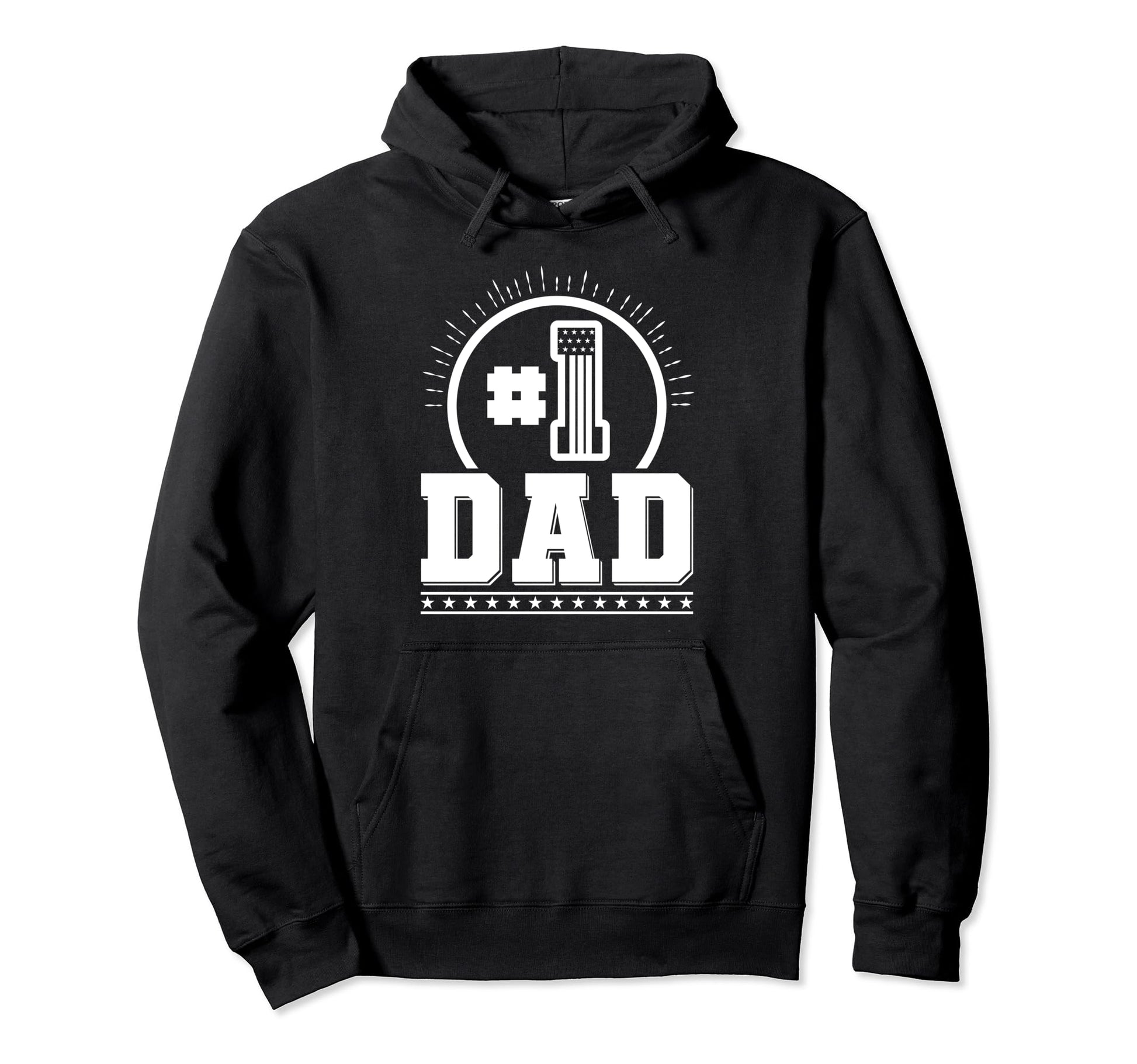 Number 1 Dad Fathers Day Nr One Daddy Hoodie - Unique Graphic Men Women - T-Shirt, Sweatshirt, Hoodie