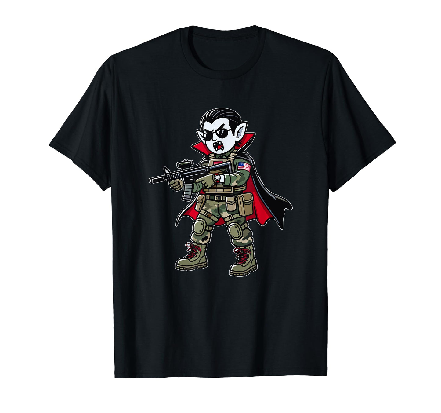 Dad Halloween Tactical Vampire Veteran T-Shirt - Novelty Apparel Men Women - T-Shirt, Sweatshirt, Hoodie