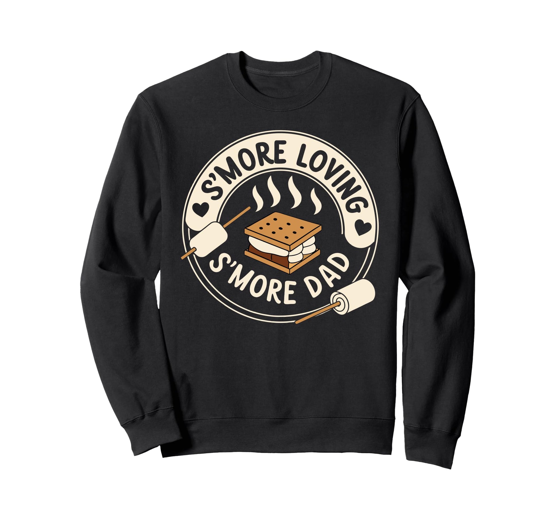 Smore Dad Fathers Day Outdoorsy Dads Sweatshirt - Graphic Print Unisex - T-Shirt, Sweatshirt, Hoodie
