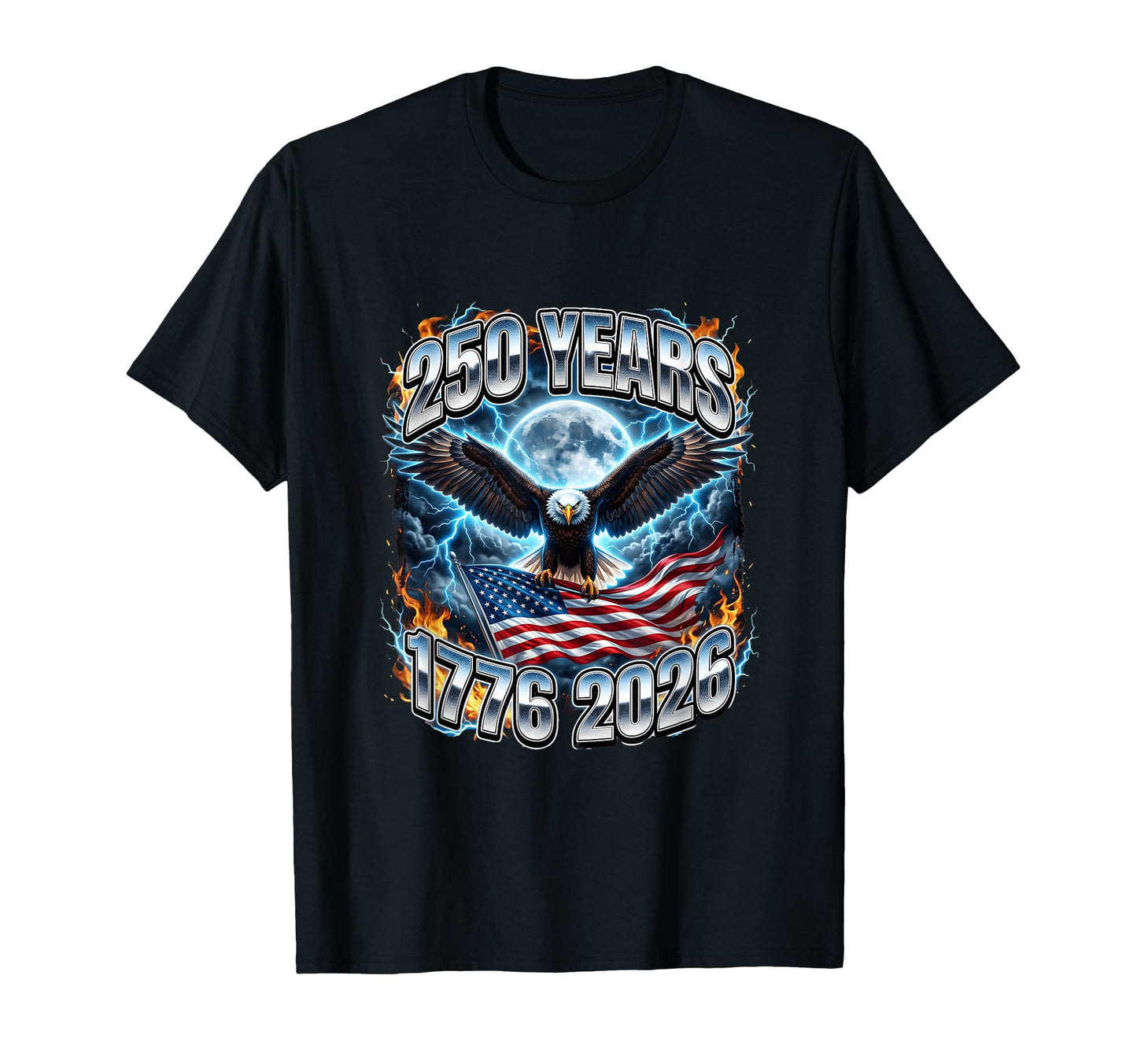 250 Years 1776 2026 America Eagle T-Shirt - Aesthetic Graphic Unisex - T-Shirt, Sweatshirt, Hoodie