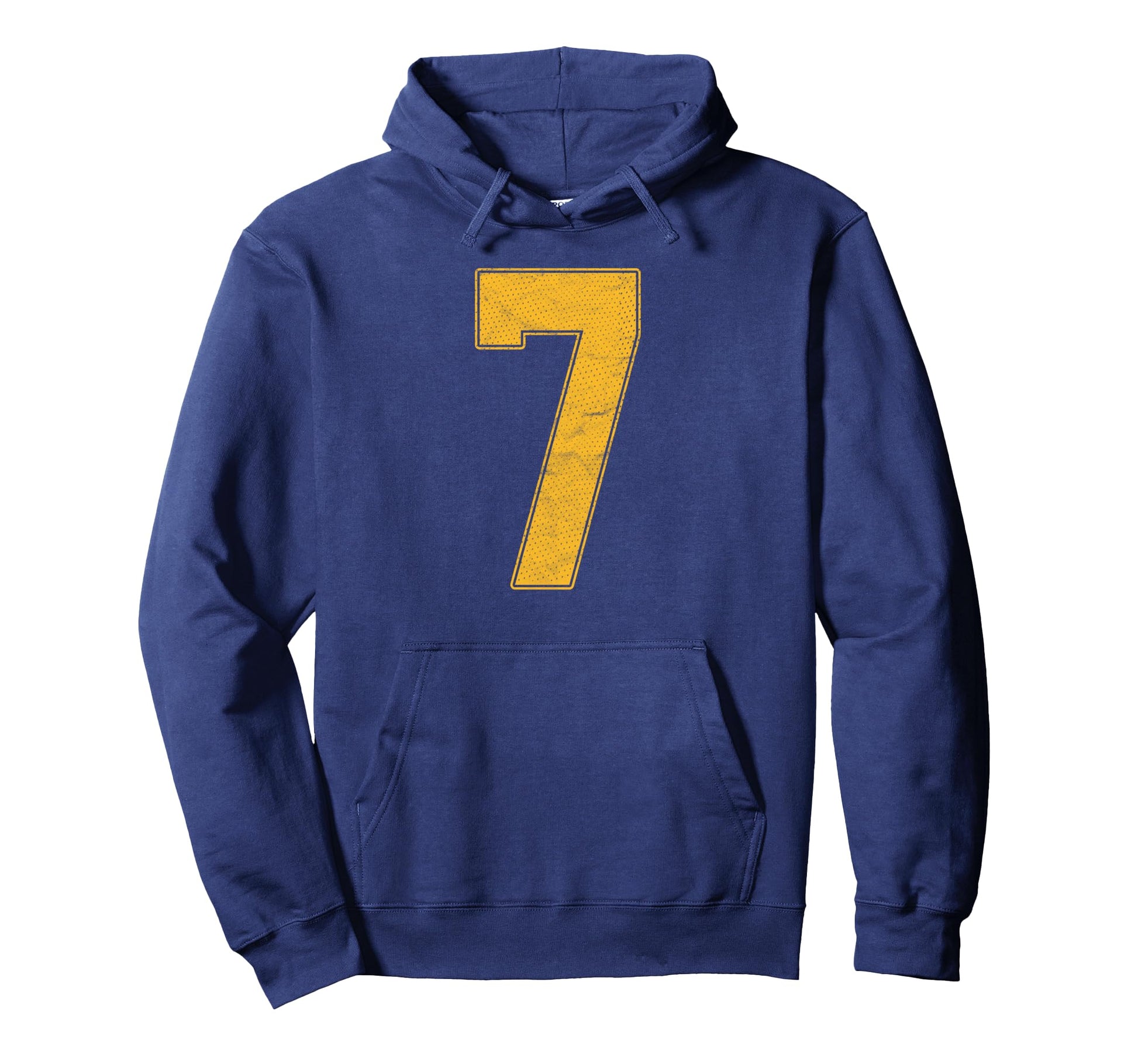 Number 7 Numbered Uniform Sports Team Hoodie - Fun Novelty Design Unisex - T-Shirt, Sweatshirt, Hoodie