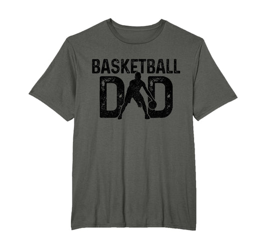 Basketball Dad Bball Player Coach T-Shirt - Custom Art Print for Adults - T-Shirt, Sweatshirt, Hoodie