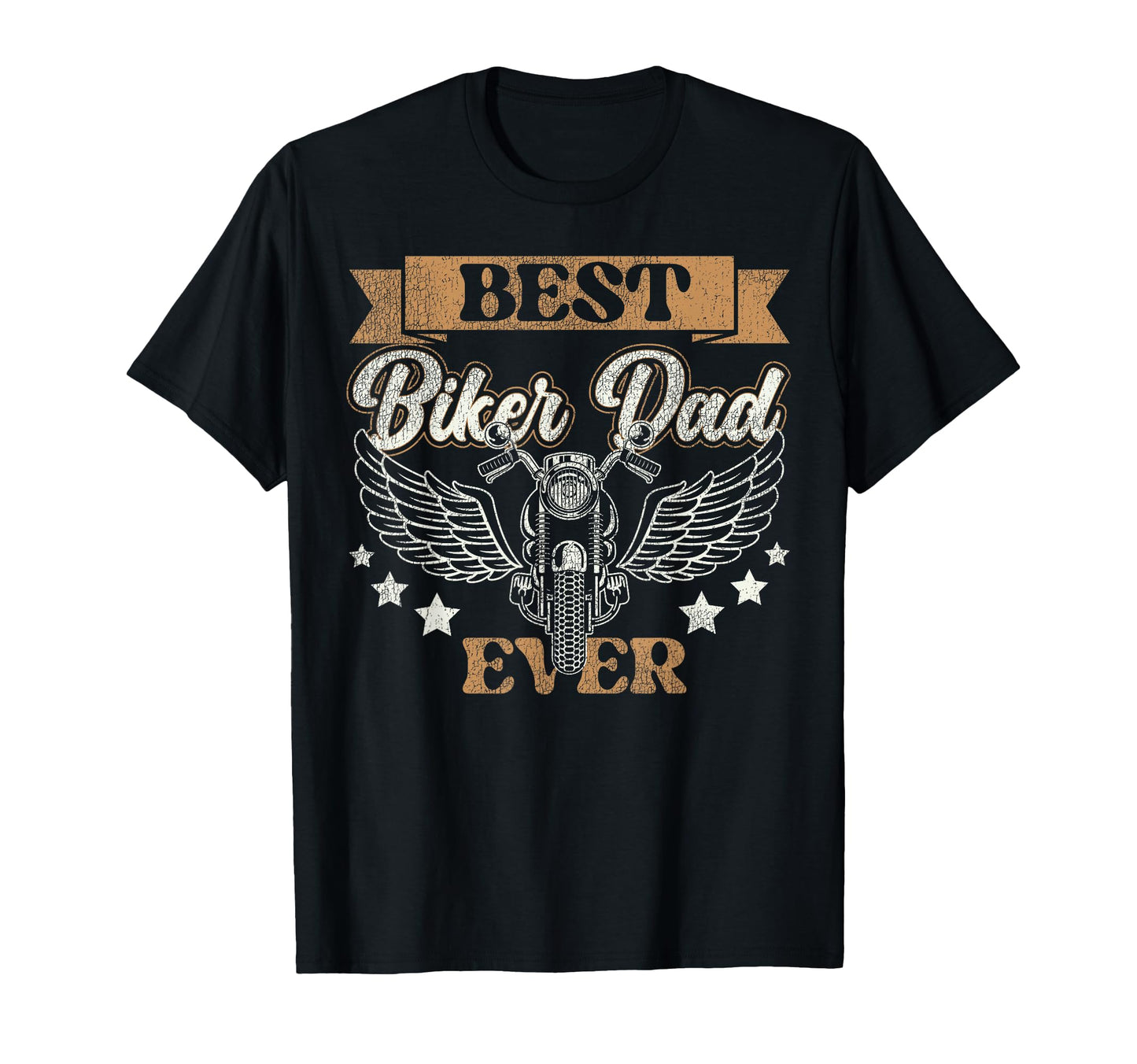 Motorcycle Biker Dad Best Biker Dad T-Shirt - Custom Art Print for Adults - T-Shirt, Sweatshirt, Hoodie