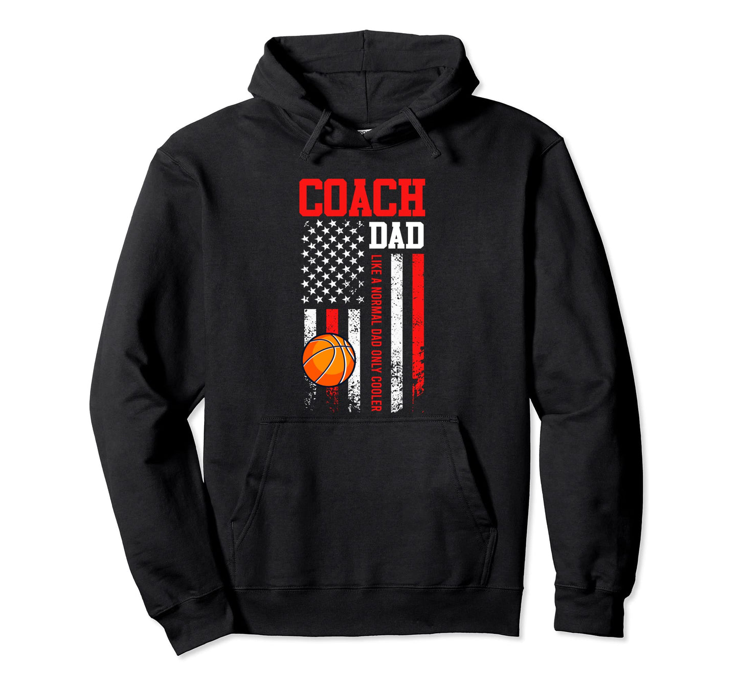 Basketball Coach Dad Basketball Usa Hoodie - Custom Art Print Men Women - T-Shirt, Sweatshirt, Hoodie