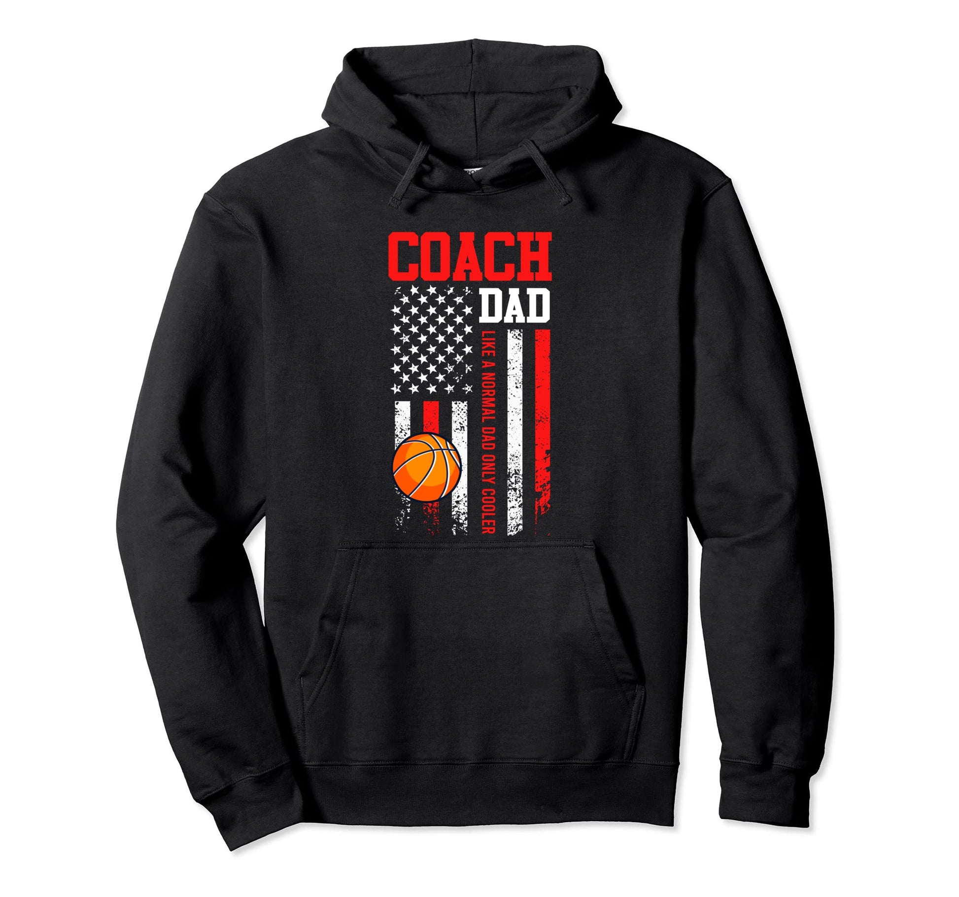 Basketball Coach Dad Basketball Usa Hoodie - Custom Art Print Men Women - T-Shirt, Sweatshirt, Hoodie