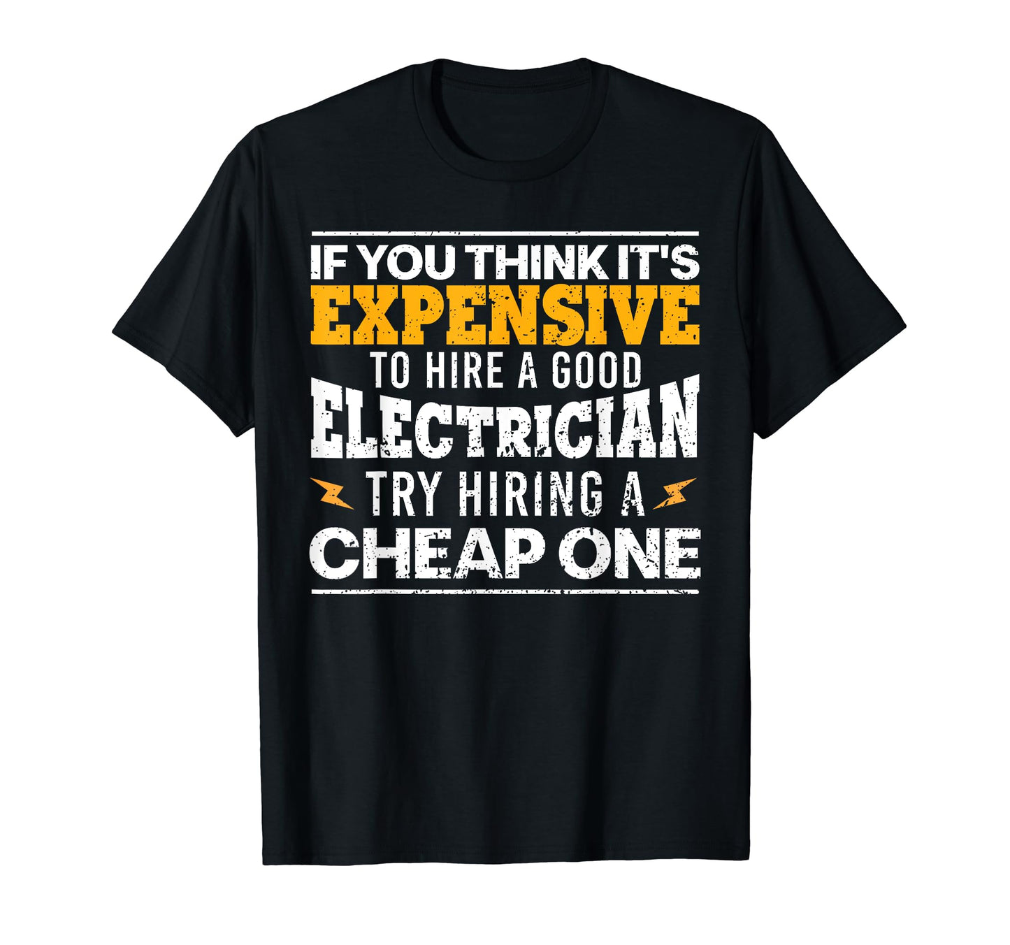 Funny Electrician Art Dad T-Shirt - Minimalist Print for Adults - T-Shirt, Sweatshirt, Hoodie