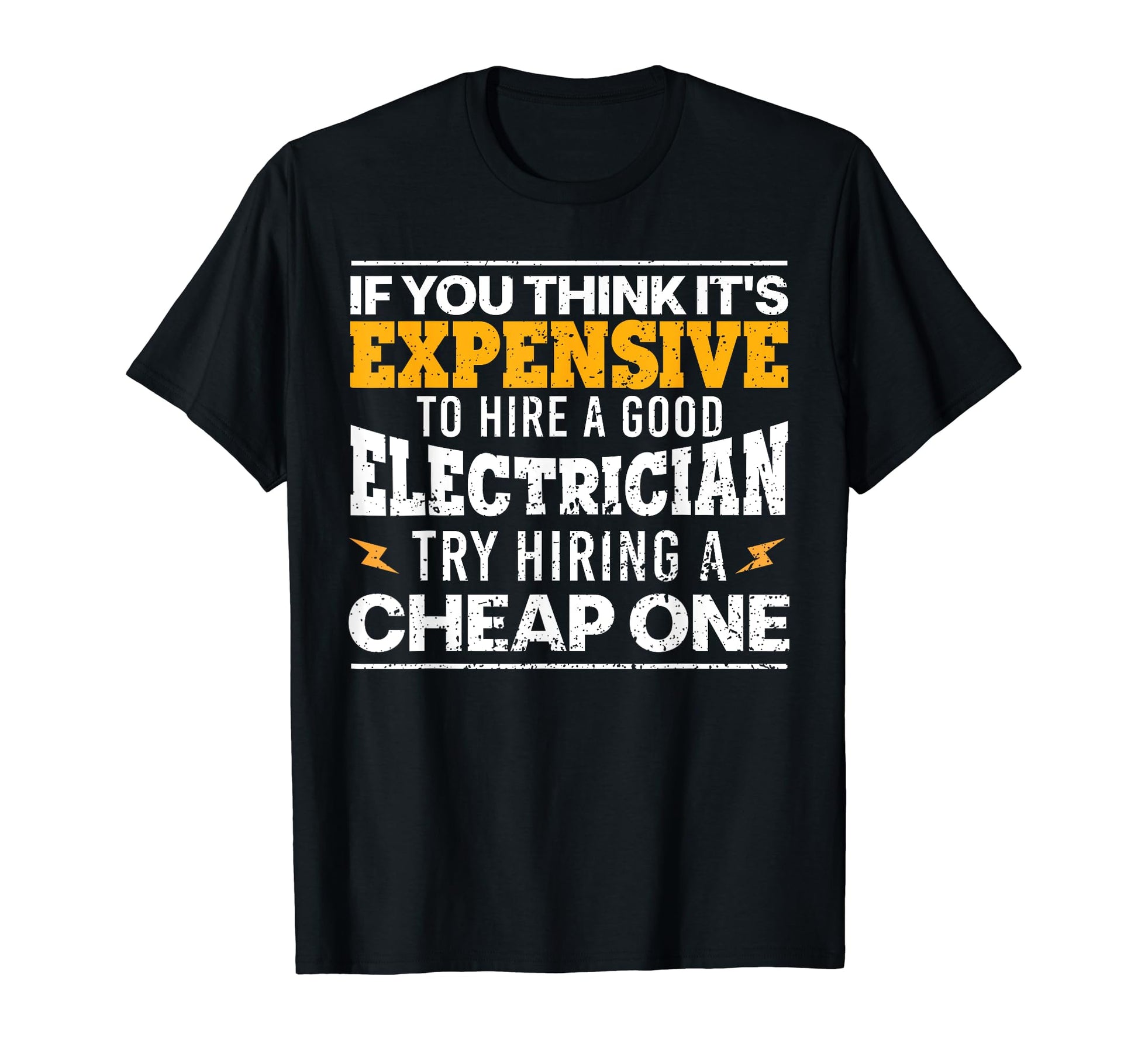 Funny Electrician Art Dad T-Shirt - Minimalist Print for Adults - T-Shirt, Sweatshirt, Hoodie