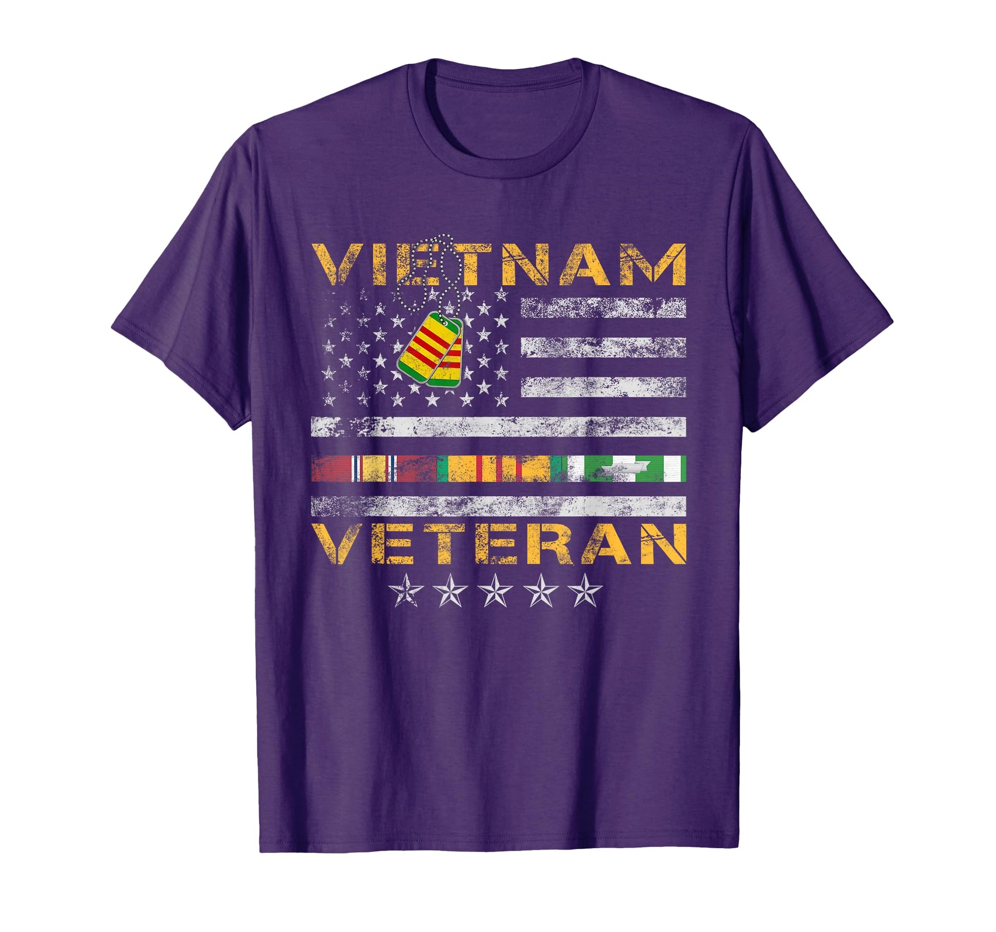 Proud Vietnam Veteran American Flag T-Shirt - Minimalist Print for Adults - T-Shirt, Sweatshirt, Hoodie