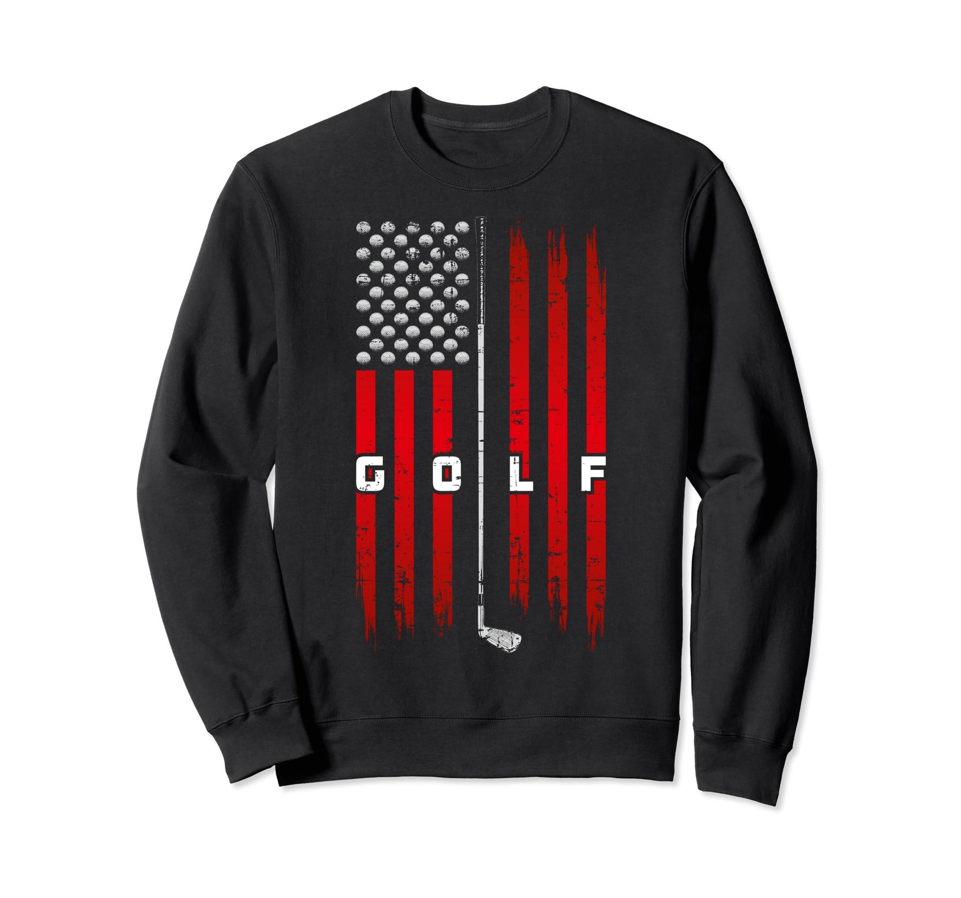 Golfer Great Golf Player Usa Flag Sweatshirt - Novelty Apparel for Adults - T-Shirt, Sweatshirt, Hoodie