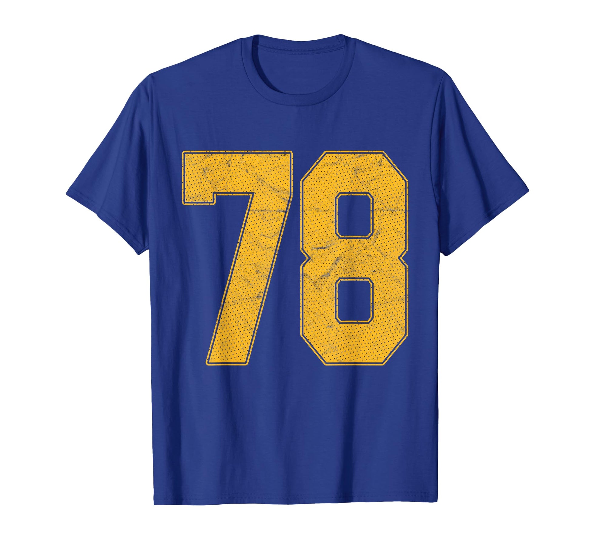 Number 78 Numbered Uniform Sports Team T-Shirt - Unique Graphic Men Women - T-Shirt, Sweatshirt, Hoodie