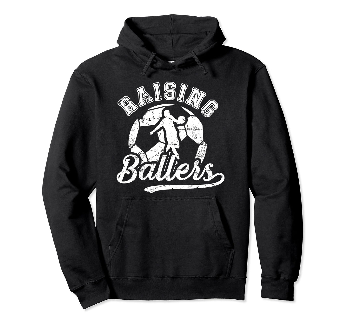 Raising Ballers Soccer Dad Soccer Player Hoodie - Minimalist Print Unisex - T-Shirt, Sweatshirt, Hoodie