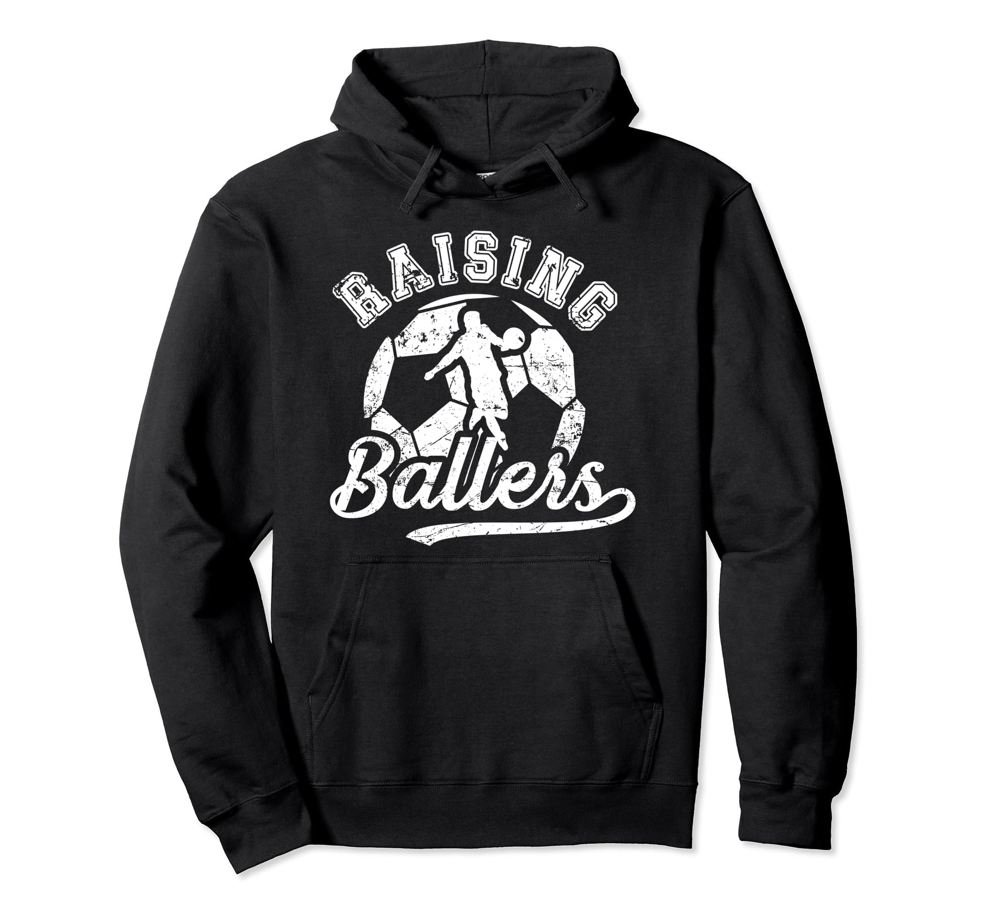 Raising Ballers Soccer Dad Soccer Player Hoodie - Minimalist Print Unisex - T-Shirt, Sweatshirt, Hoodie