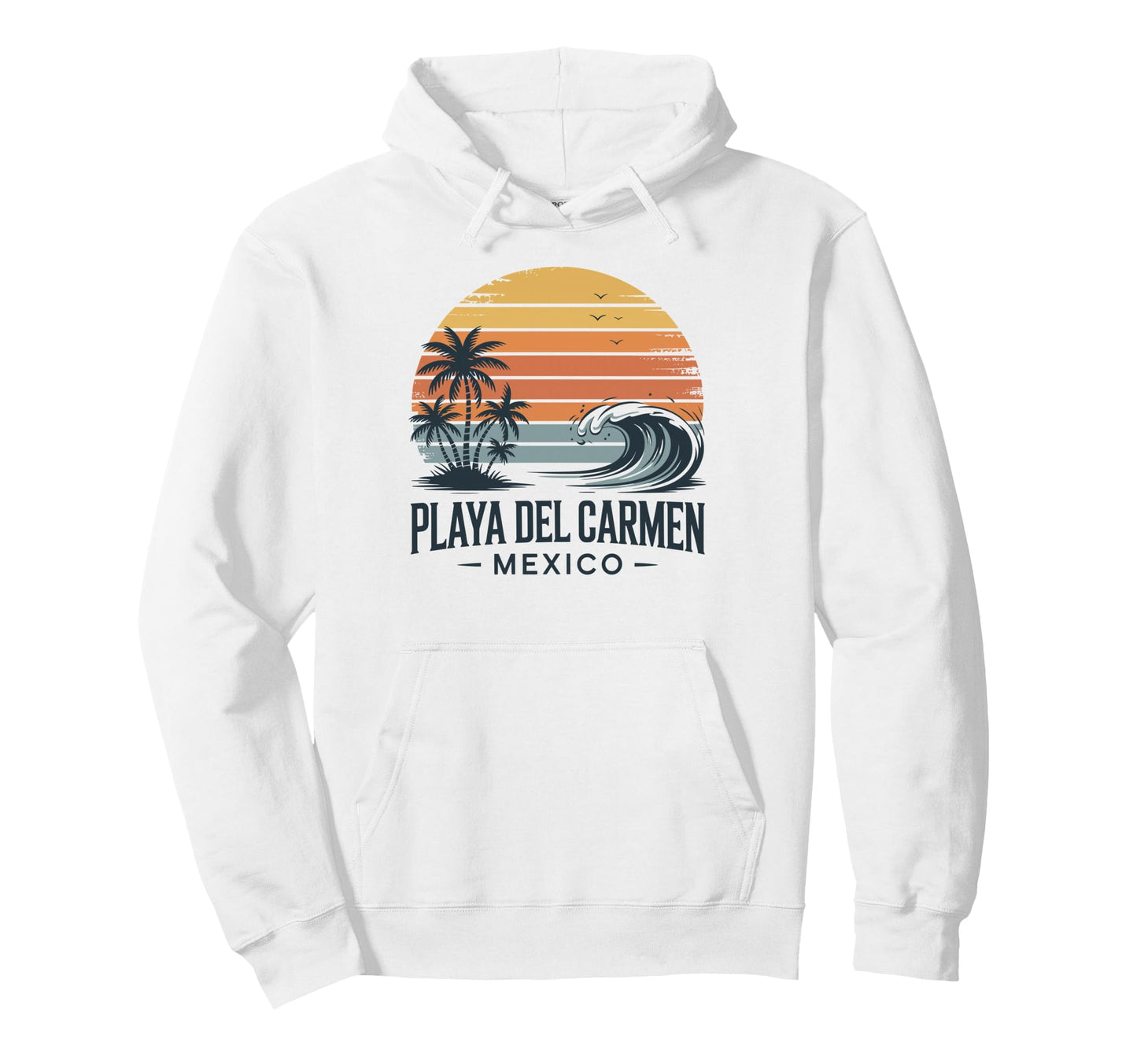 Playa Del Carmen Mexico Beach Summer Hoodie - Custom Art Print Unisex - T-Shirt, Sweatshirt, Hoodie