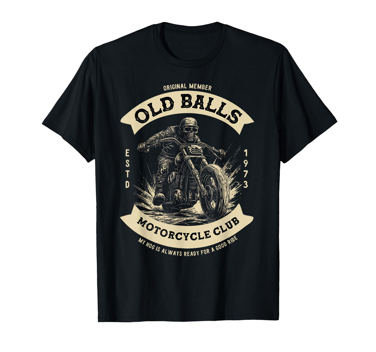 Funny 50Th Birthday Motorcycle T-Shirt - Fun Novelty Design for Adults - T-Shirt, Sweatshirt, Hoodie