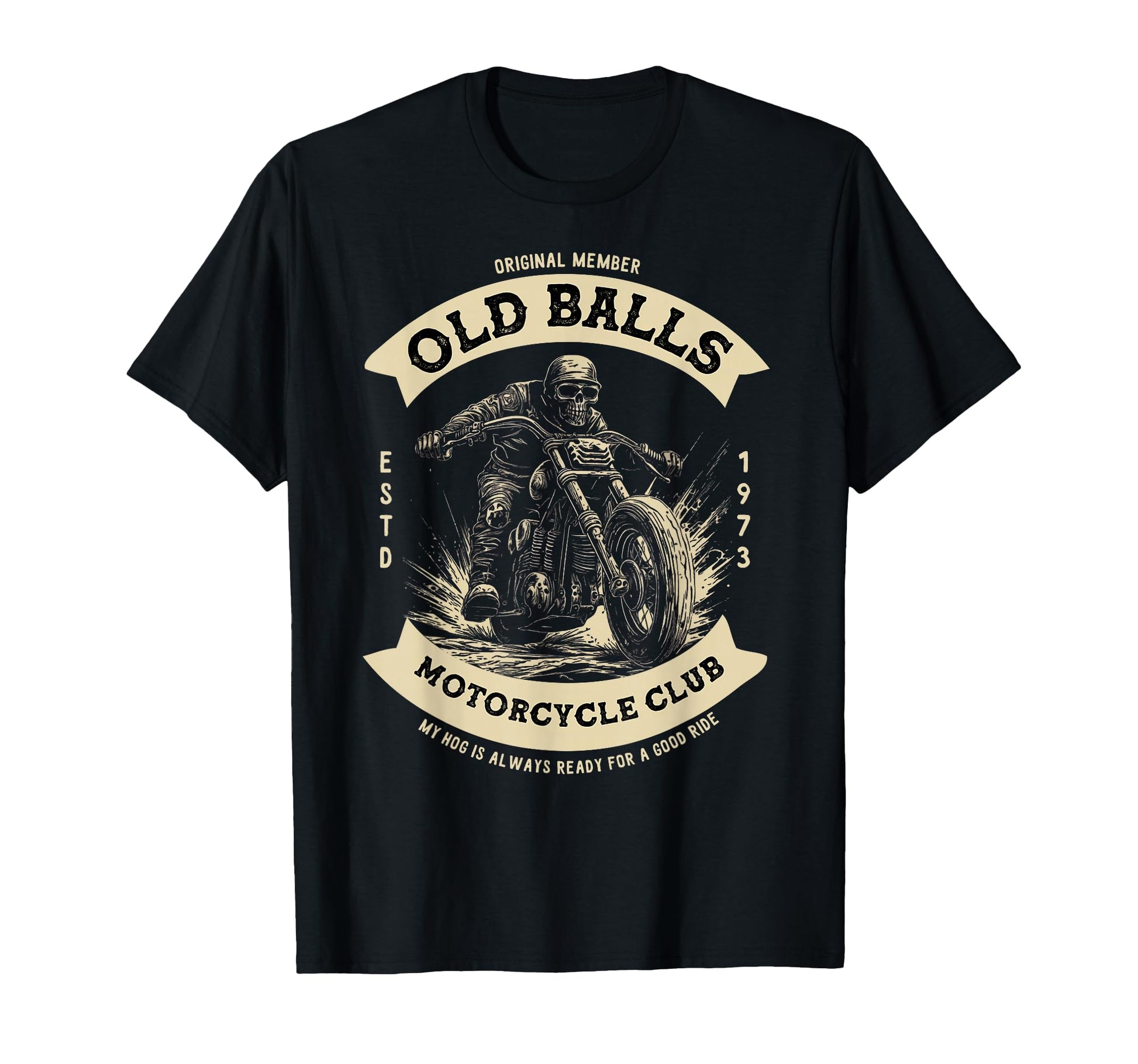 Funny 50Th Birthday Motorcycle T-Shirt - Fun Novelty Design for Adults - T-Shirt, Sweatshirt, Hoodie