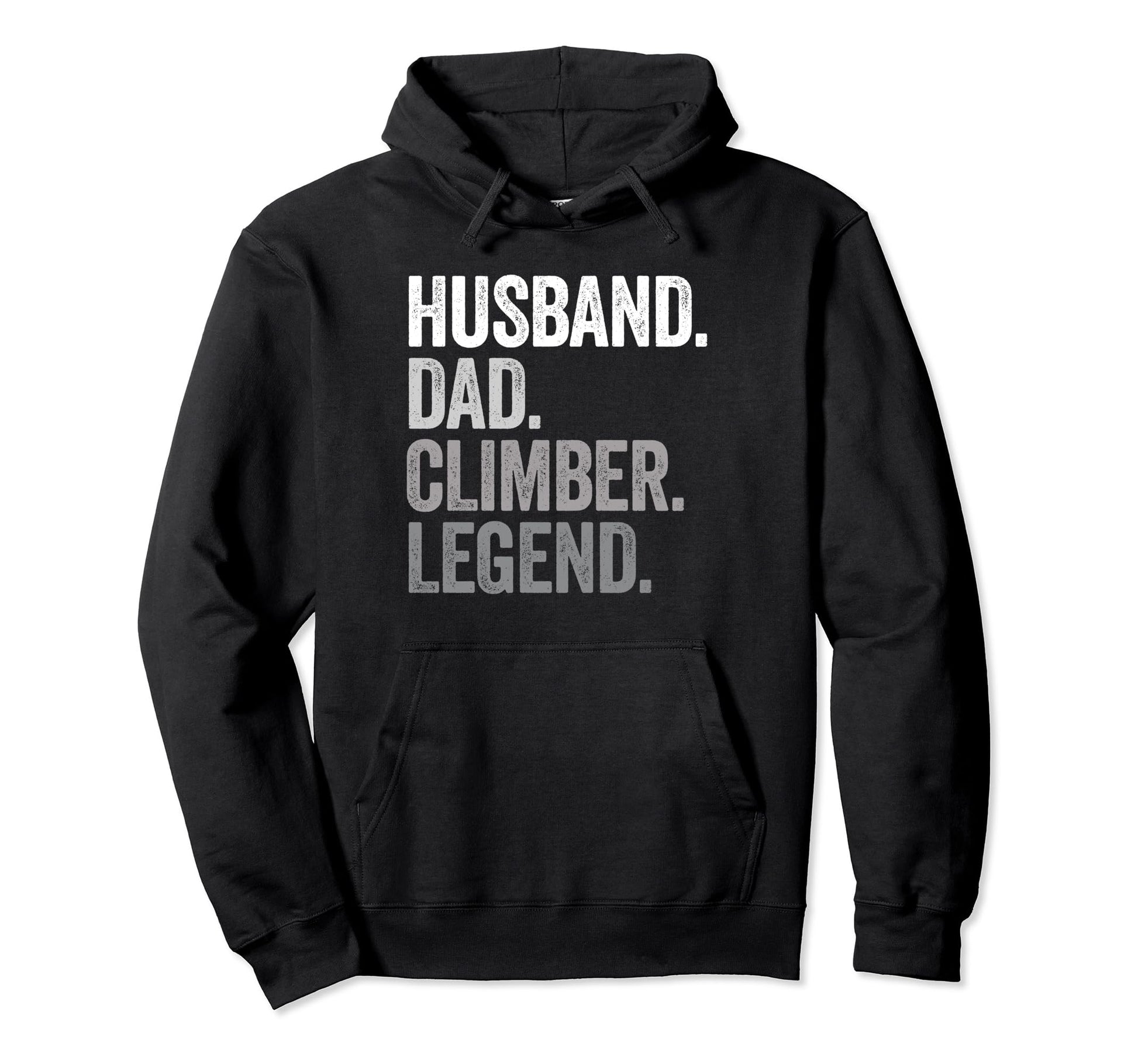 Husband Dad Climber Climbing Climb Hoodie - Minimalist Print Men Women - T-Shirt, Sweatshirt, Hoodie