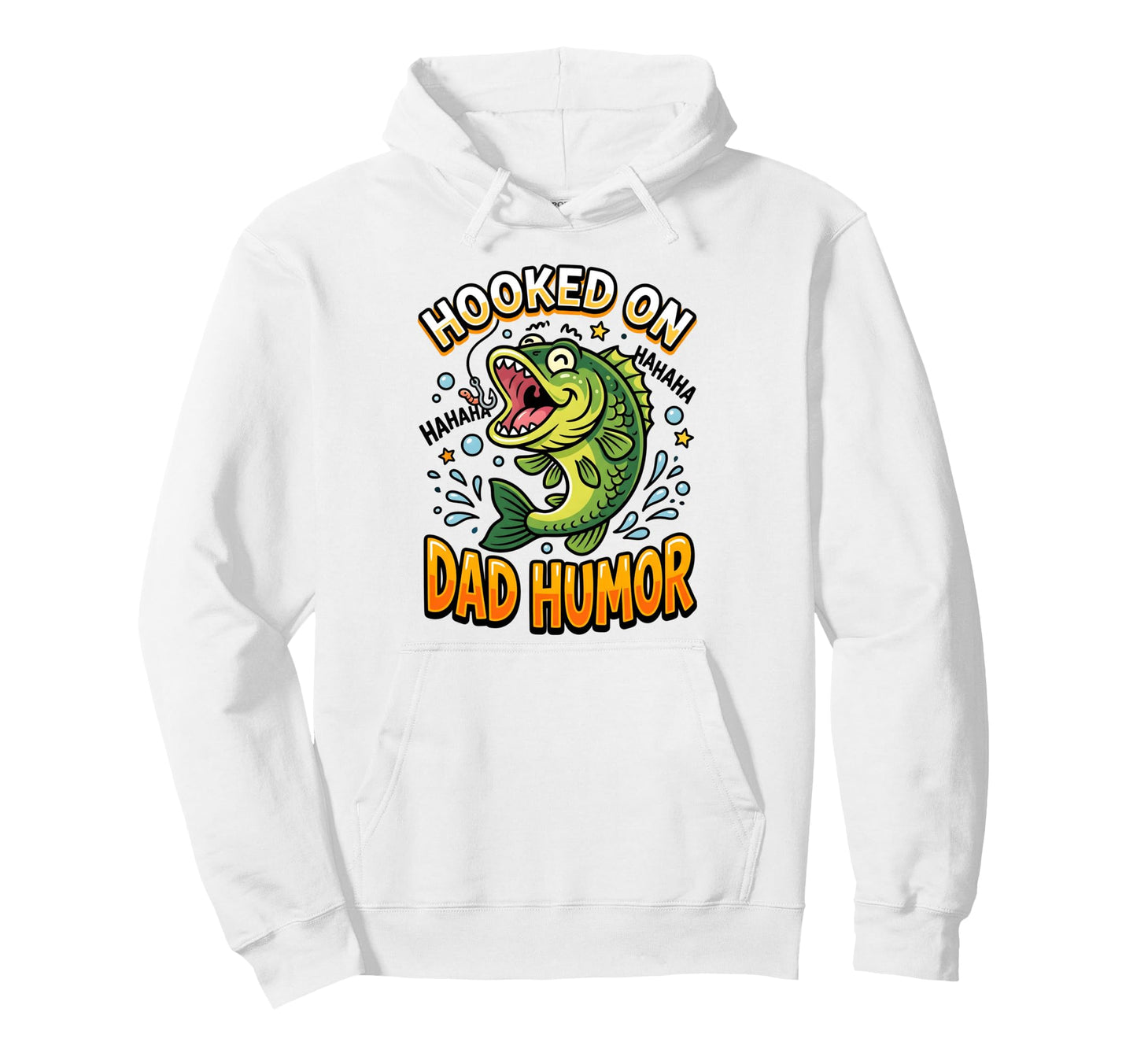 Funny Fishing Dad Hooked Fathers Day Hoodie - Aesthetic Graphic Men Women - T-Shirt, Sweatshirt, Hoodie
